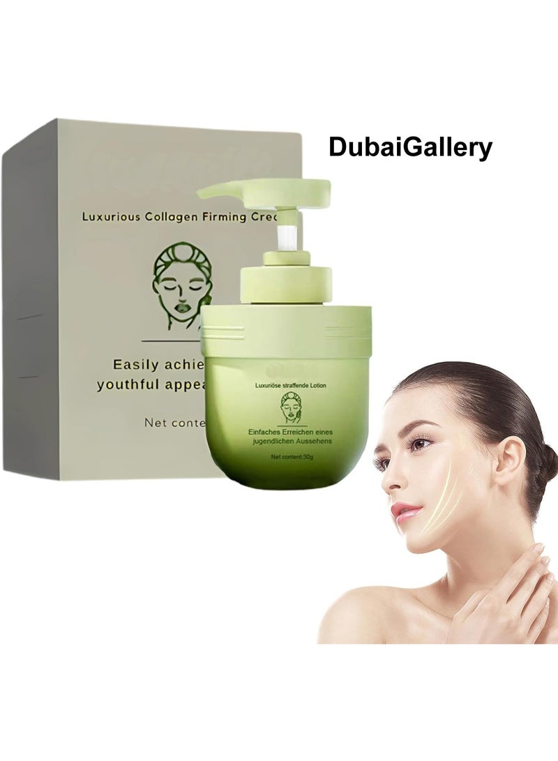 DubaiGallery Collagen Firming Skincare Cream, Advanced Moisturizer for Face and Neck, Helps Nourish Dry Skin, Improve Firmness, Boost Hydration Levels, and Restore Smooth Youthful-Looking Skin - Image 1